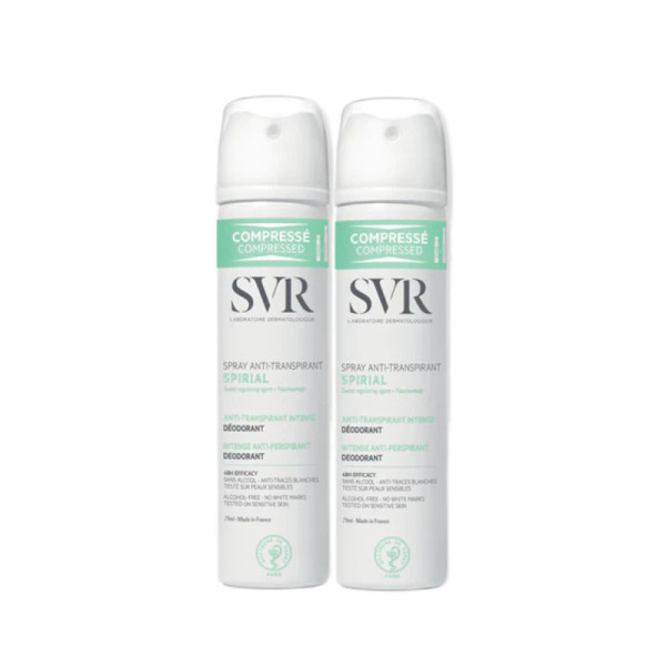 Svr Spirial Duo Spray desodorizante antitranspirante intensivo 2 x 75 ml